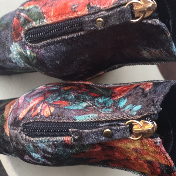 Yoki ladies colourful suede like size 10 ankle boots - Picture 13 of 15